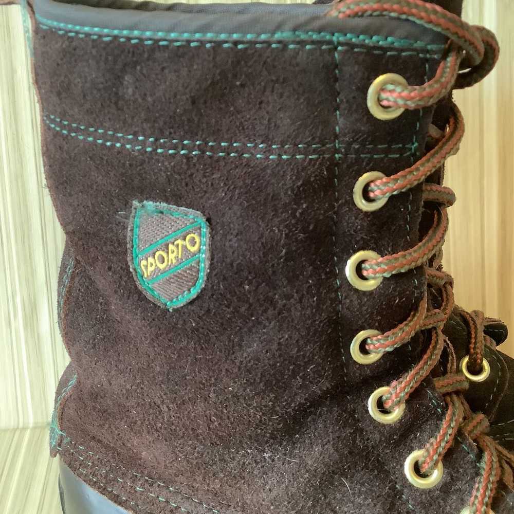 Vintage SPORTO Women’s Brown Duck Boots Size 8 - image 2