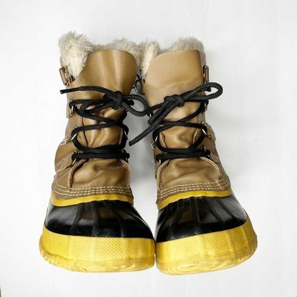 Vintage Sorel Manitou Tan Lace-up Snow Duck Boots… - image 2