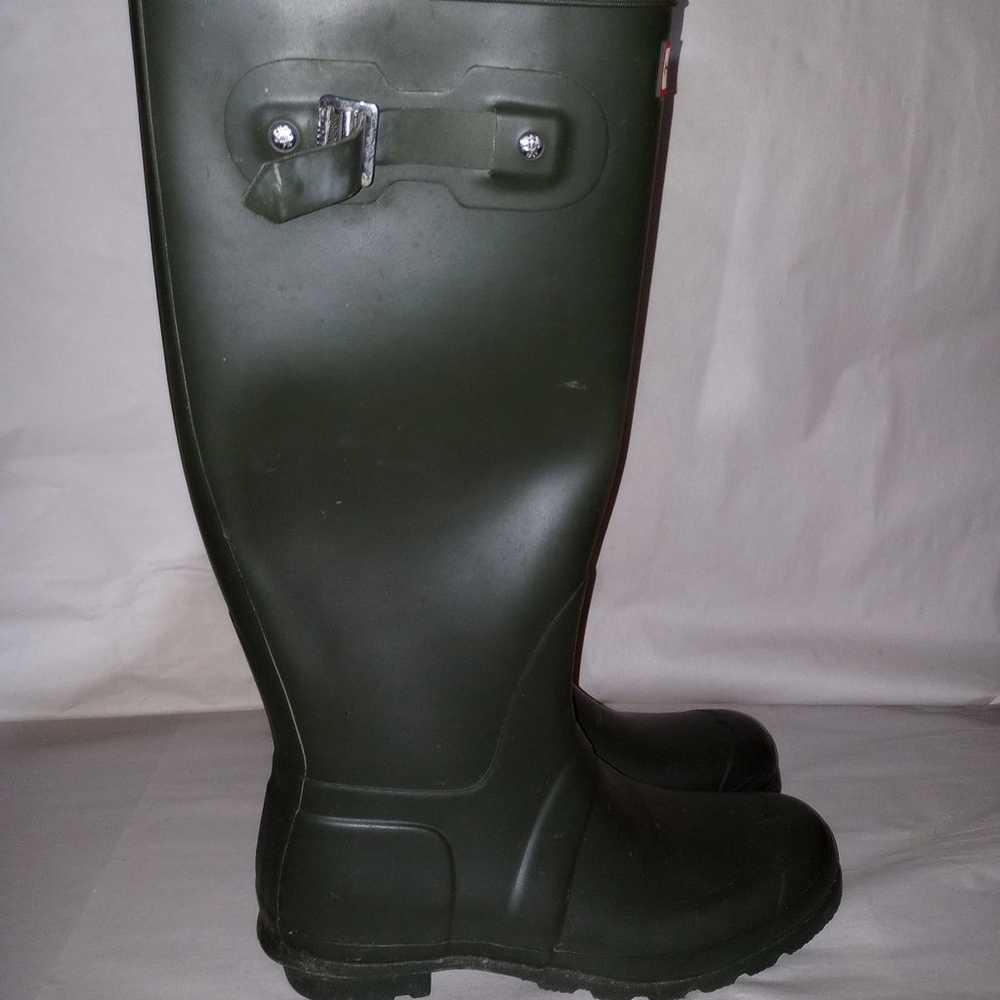 Hunter Womens Original Tall  Forest Green Rubber … - image 3