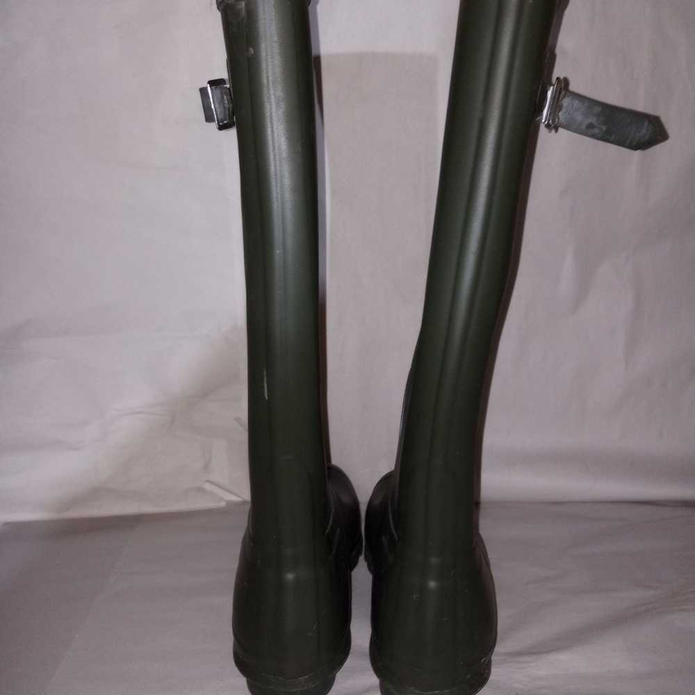 Hunter Womens Original Tall  Forest Green Rubber … - image 6