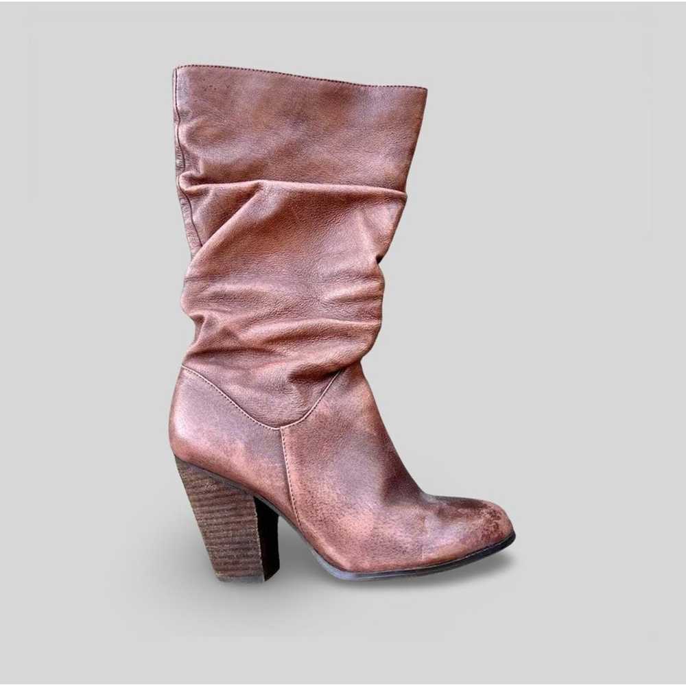 Carlos Santana Leather Scrunch Boots [Size 7.5] - image 1