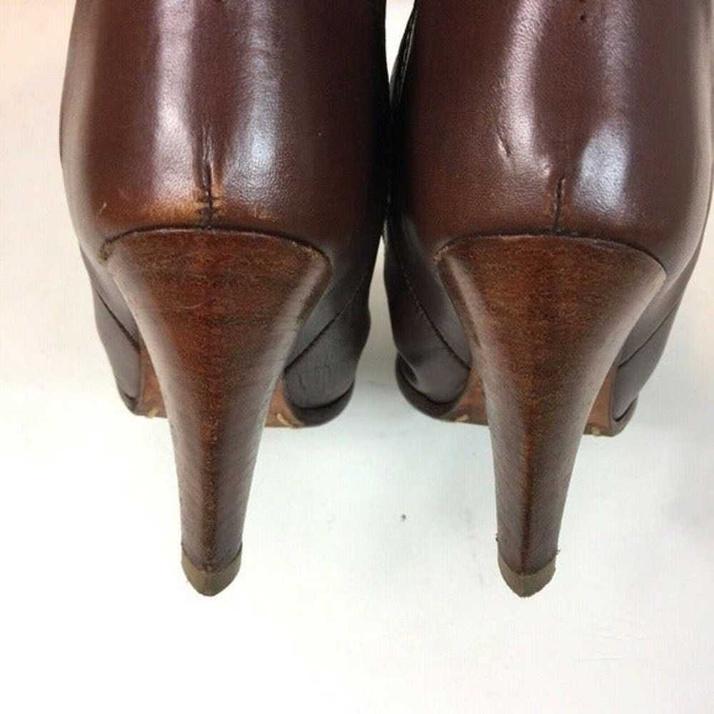 Vintage Zodiac Tall Leather Heeled Boots - image 5