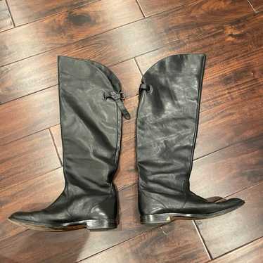 Vintage Coach Cheyenne black tall boots