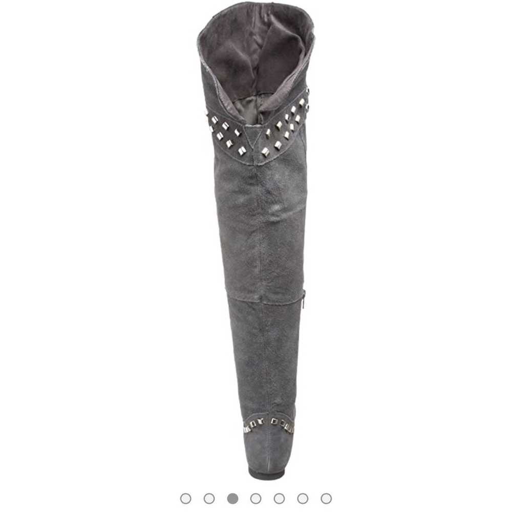 MIA highness gray suede studded boot - image 3