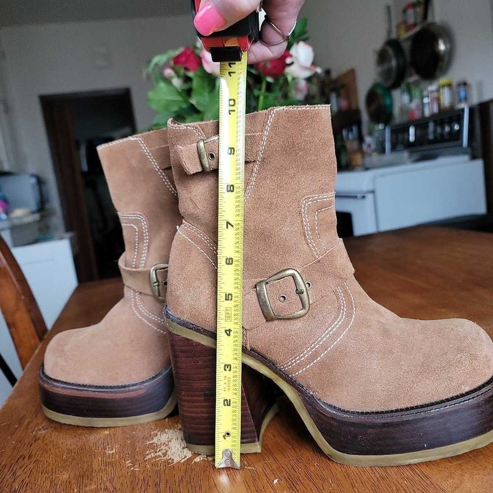 Vintage Y2K Soda Platform Boots, Brown, Size 81/2… - image 10