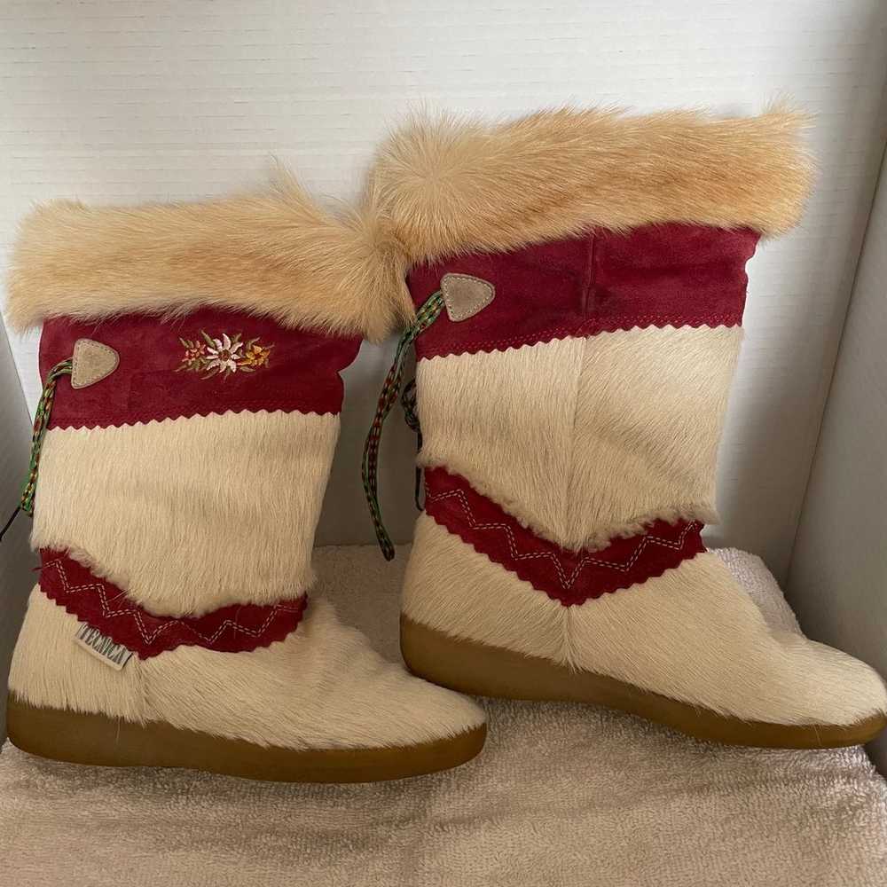 Tecnica vintage after ski boots goat fur - image 1