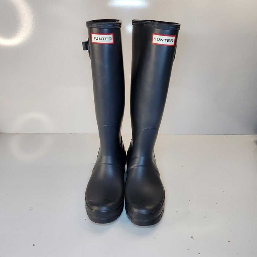 HUNTER Original Tall Gray Rubber Rain Boots Women… - image 2