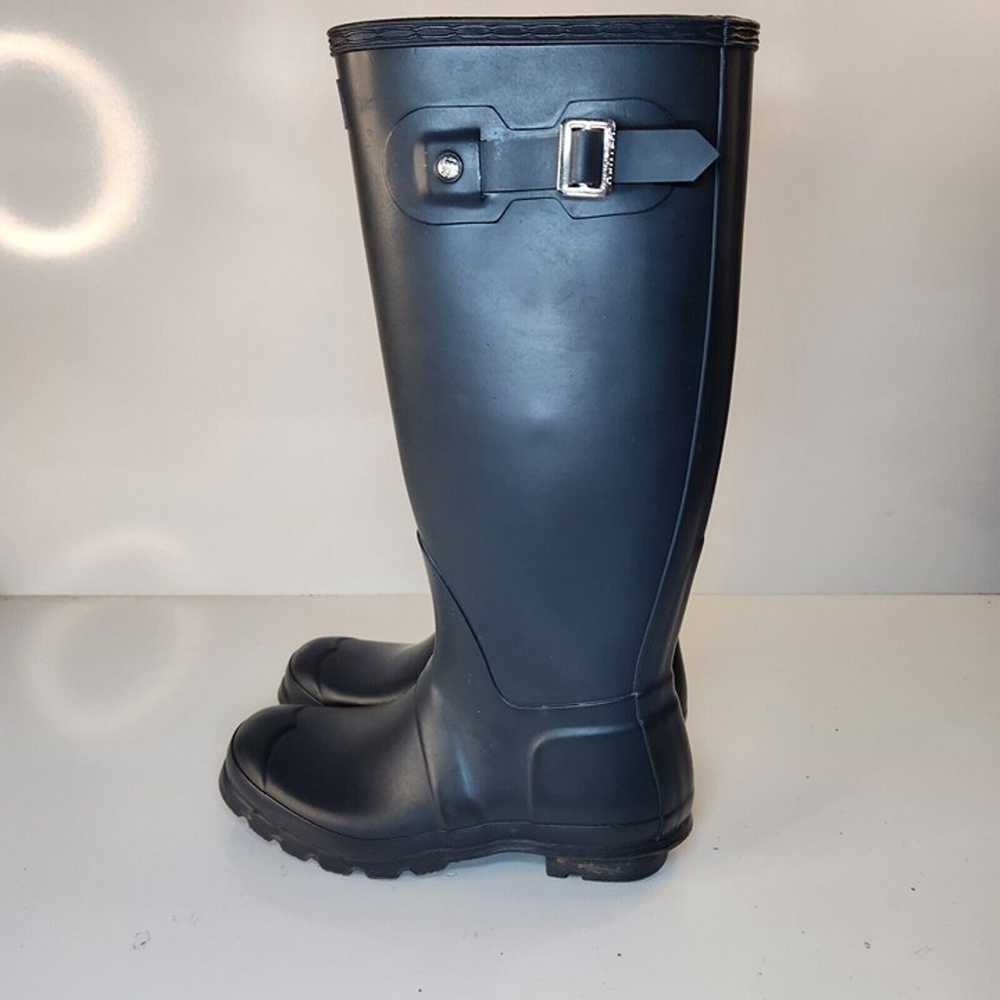 HUNTER Original Tall Gray Rubber Rain Boots Women… - image 5