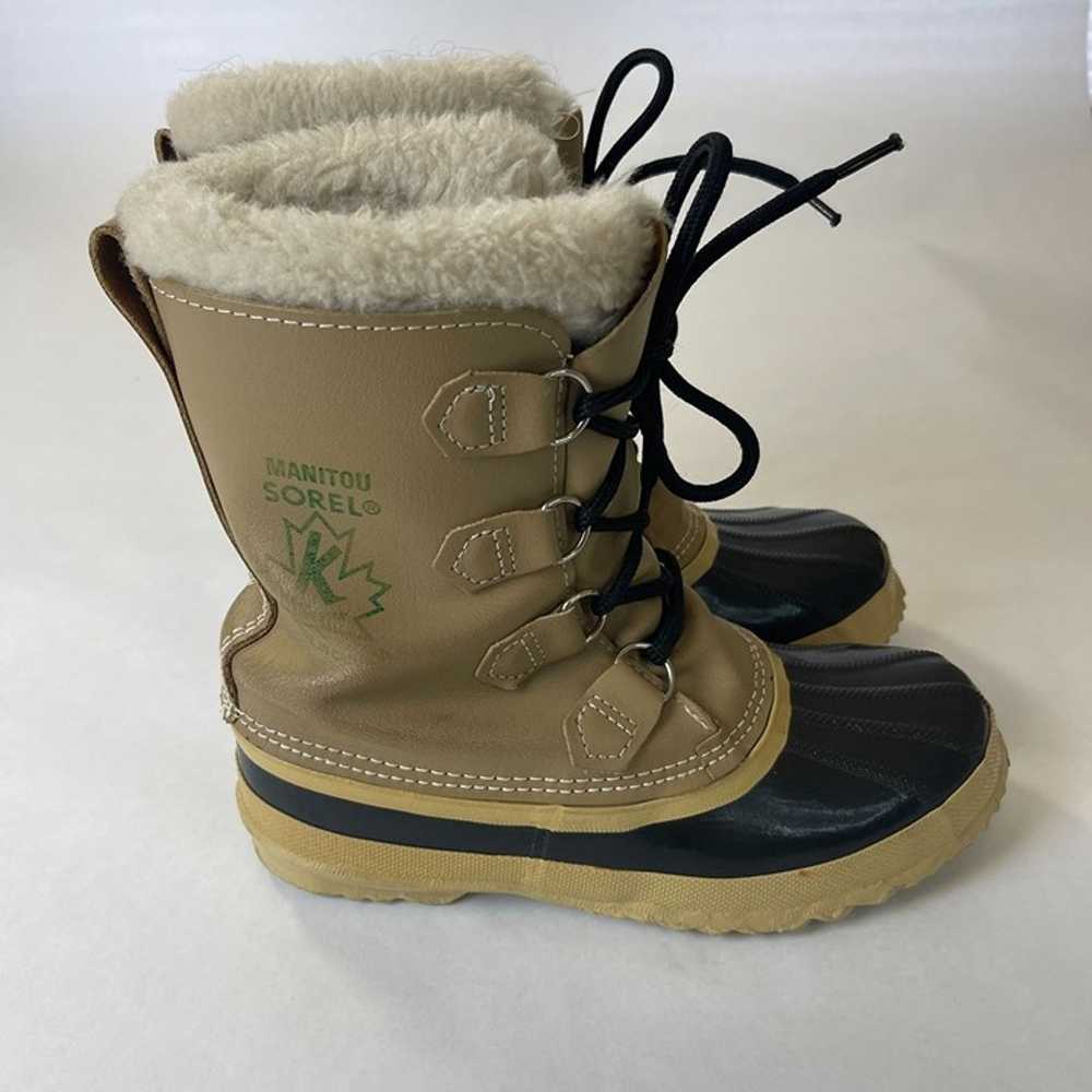 Vintage Sorel Caribou Duck Insulated Leather Wint… - image 1