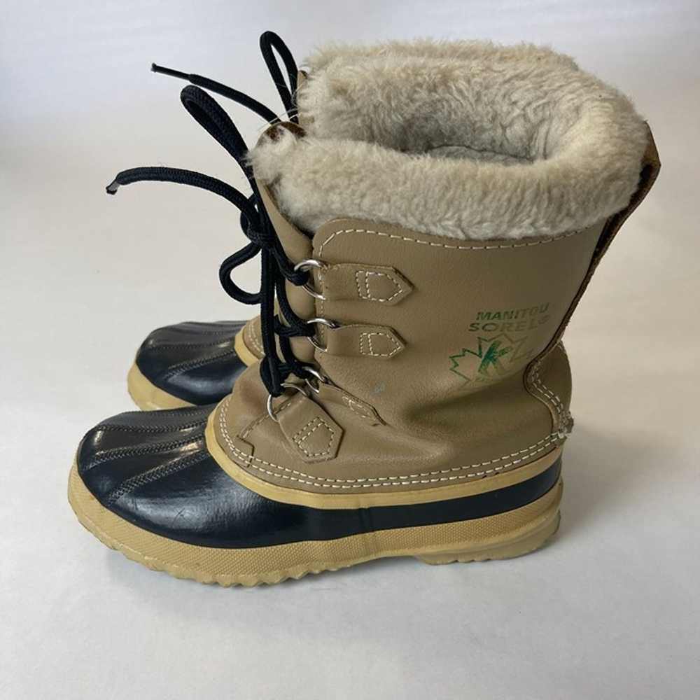 Vintage Sorel Caribou Duck Insulated Leather Wint… - image 2