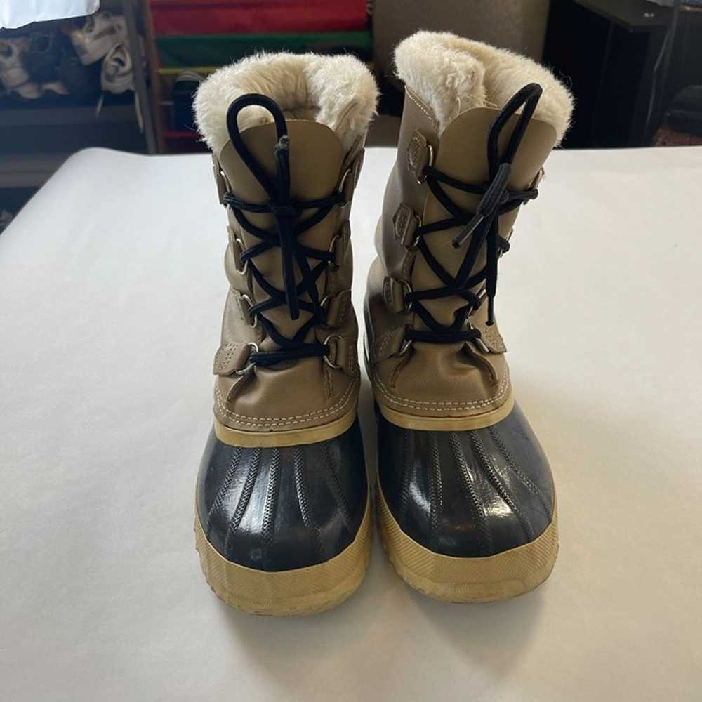 Vintage Sorel Caribou Duck Insulated Leather Wint… - image 3