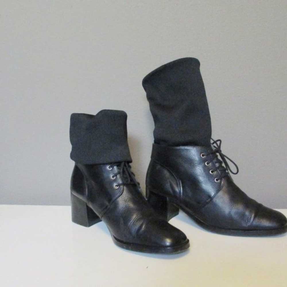 Le Saunda Italian leather Lace up boots - image 3