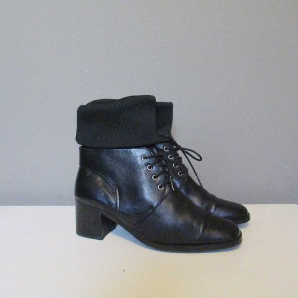 Le Saunda Italian leather Lace up boots - image 4