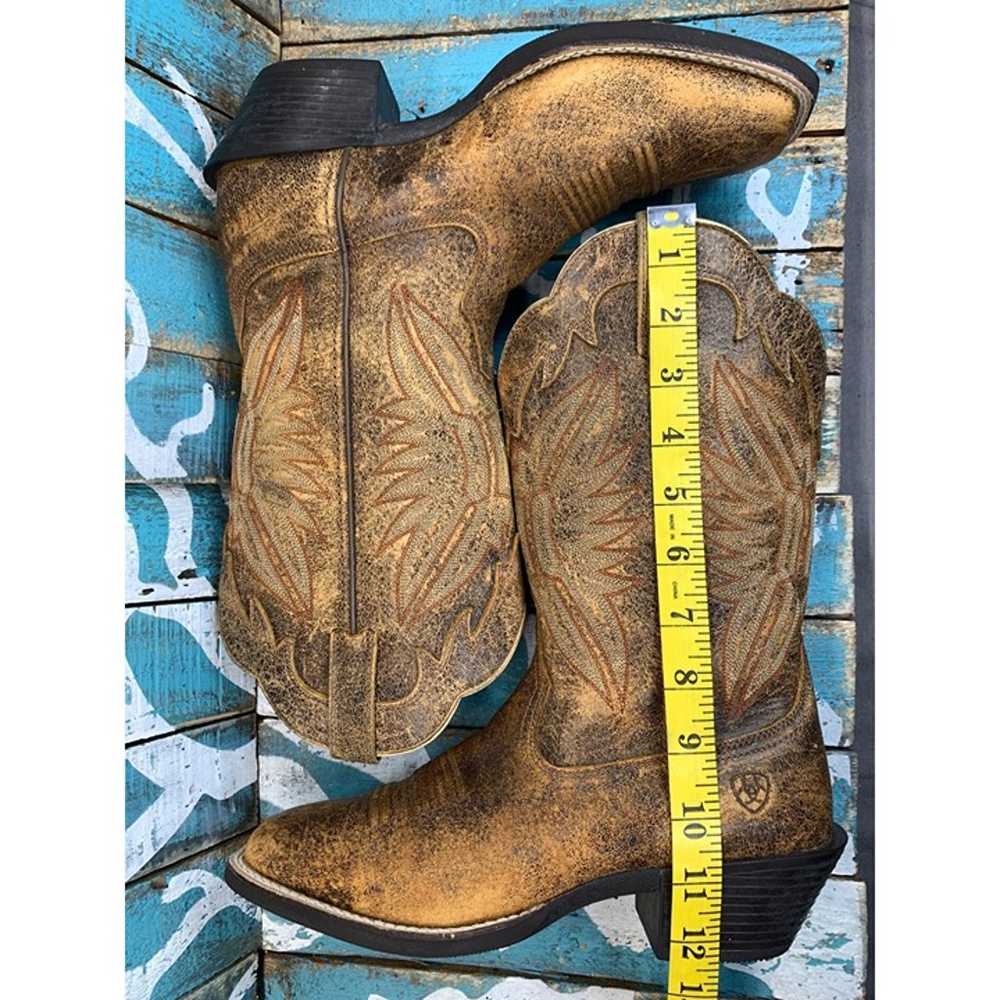 Ariat Womans 6.5B Round Up Square Toe Western Boo… - image 7