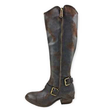 Donald J Pliner Dela Vintage Suede Riding Boot Si… - image 1