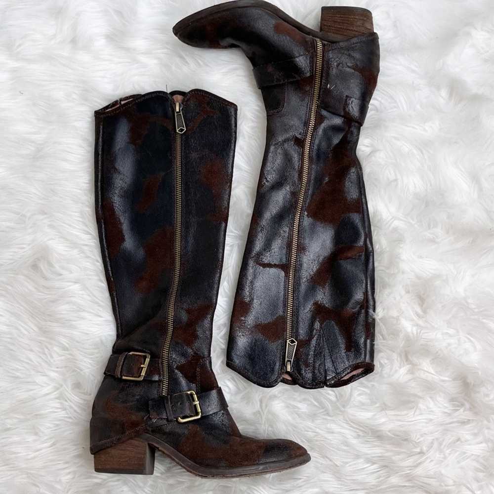 Donald J Pliner Dela Vintage Suede Riding Boot Si… - image 2