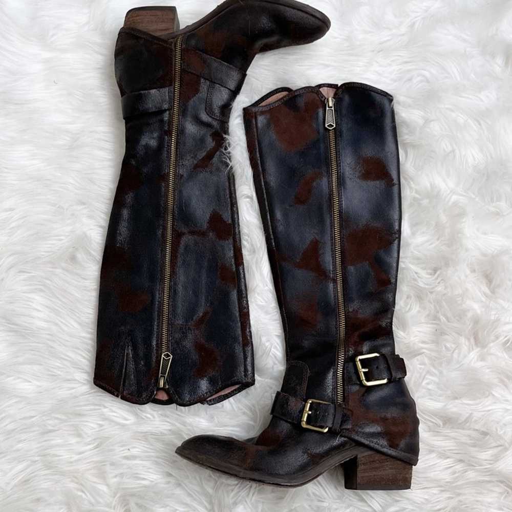 Donald J Pliner Dela Vintage Suede Riding Boot Si… - image 3