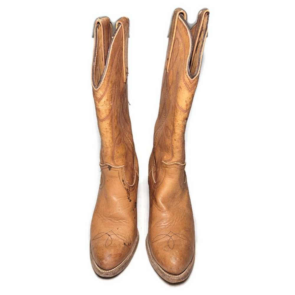 Vintage '70s Leather Western FRYE Boots Cowboy Co… - image 2