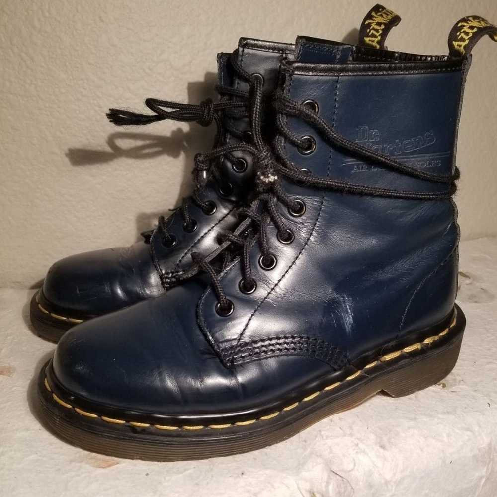 Dr Martens MIE Blue Original Vintage 1460 8 - image 1