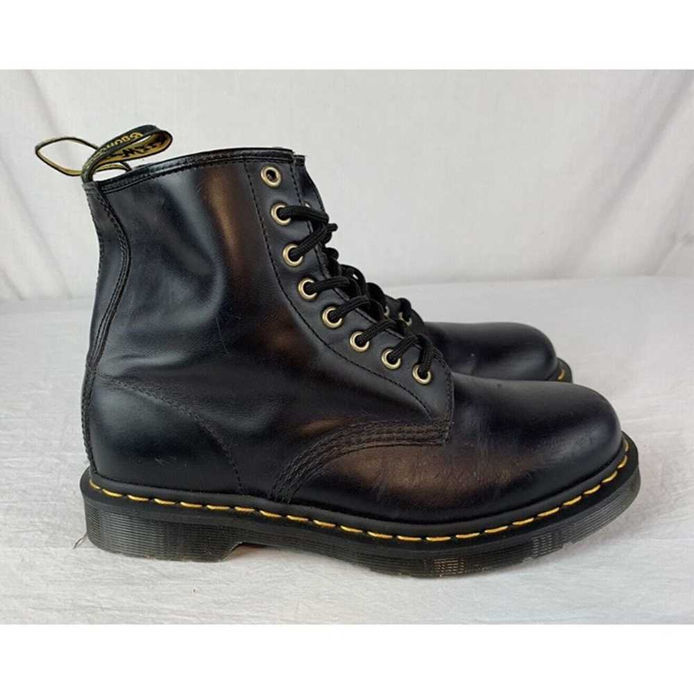 Vintage Dr Martens Boots 1460 Black Leather Lace … - image 2