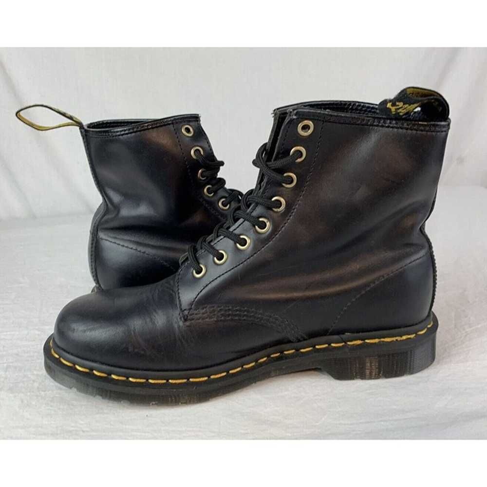 Vintage Dr Martens Boots 1460 Black Leather Lace … - image 5