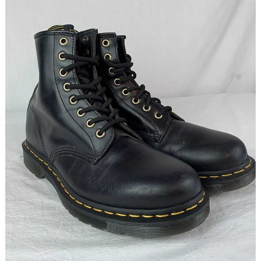 Vintage Dr Martens Boots 1460 Black Leather Lace … - image 6