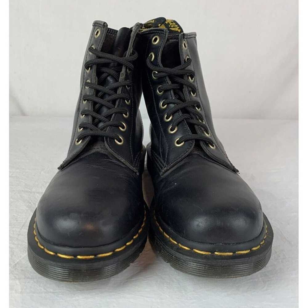 Vintage Dr Martens Boots 1460 Black Leather Lace … - image 7