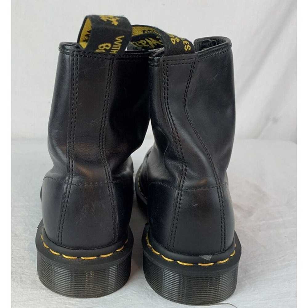 Vintage Dr Martens Boots 1460 Black Leather Lace … - image 8