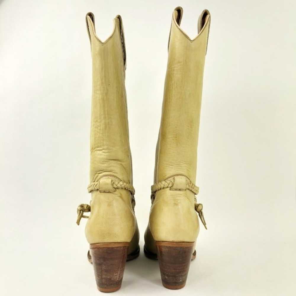 VTG Nobil's Tall Yellow Cowboy Boots 6 V - image 7