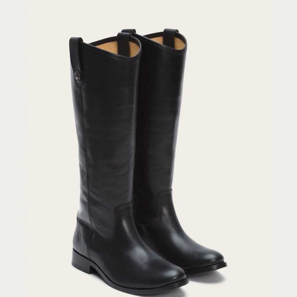 Frye "Melissa Button” Leather Riding Boots - image 3