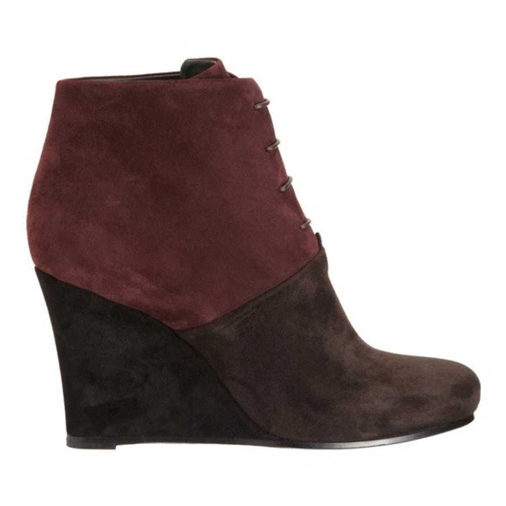 Jil Sander Suede Colorblock Booties 7.5 - image 2