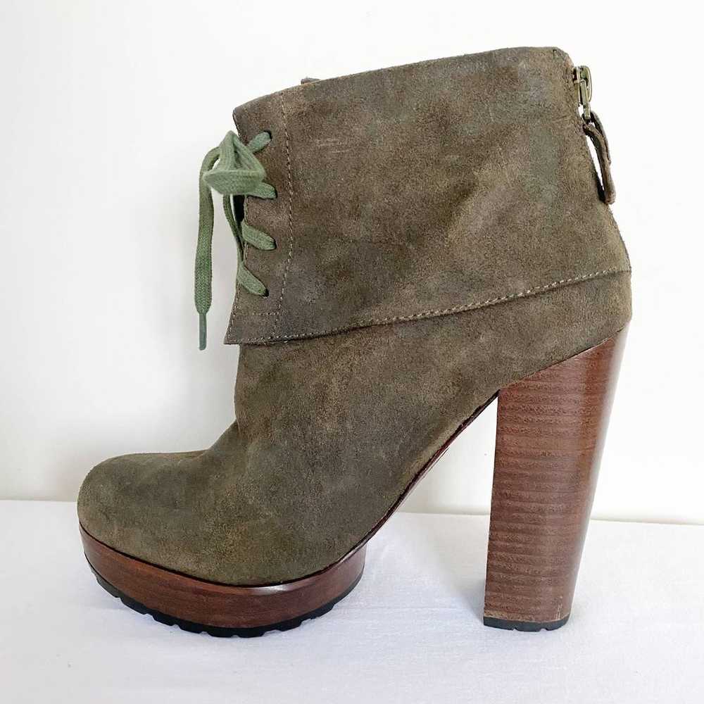 Modern Vintage Jenie Suede Ankle Boots in Moss Gr… - image 2