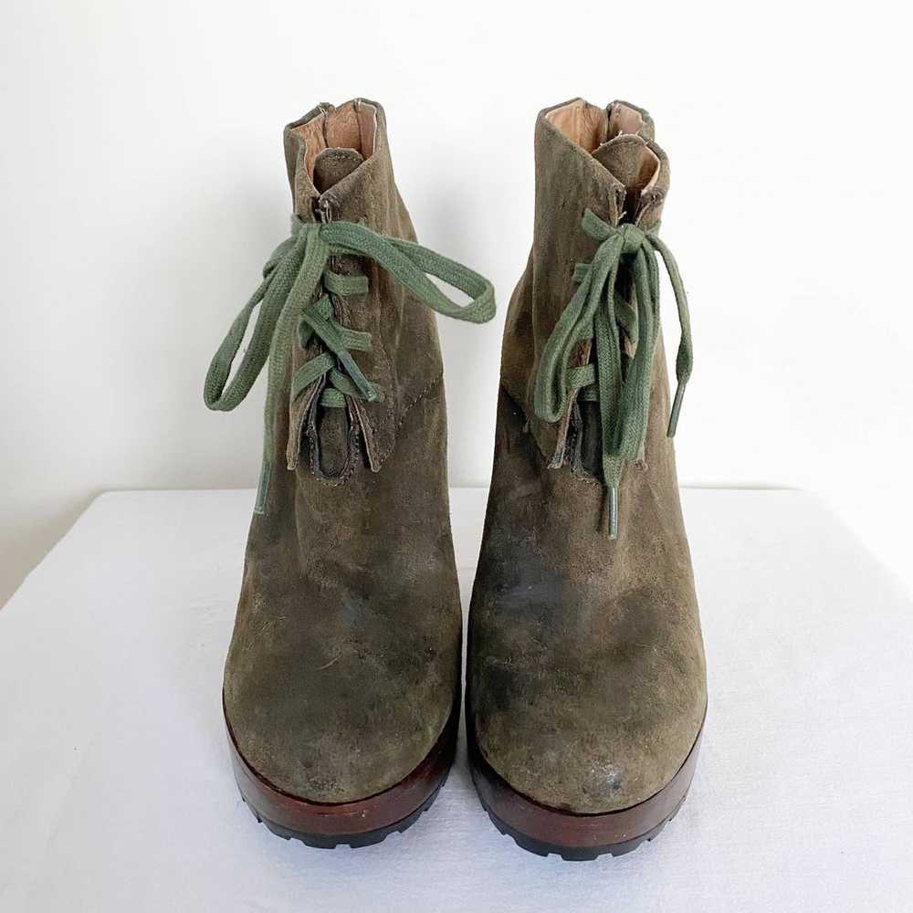 Modern Vintage Jenie Suede Ankle Boots in Moss Gr… - image 3