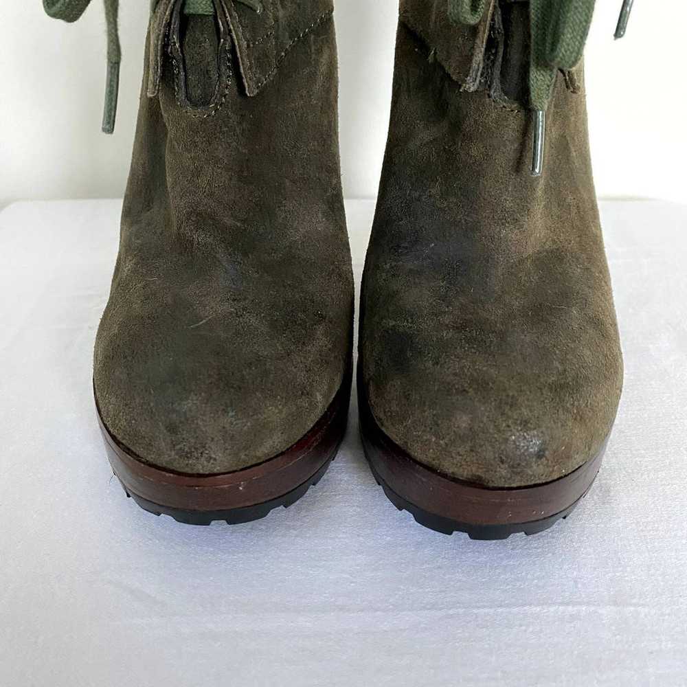 Modern Vintage Jenie Suede Ankle Boots in Moss Gr… - image 4