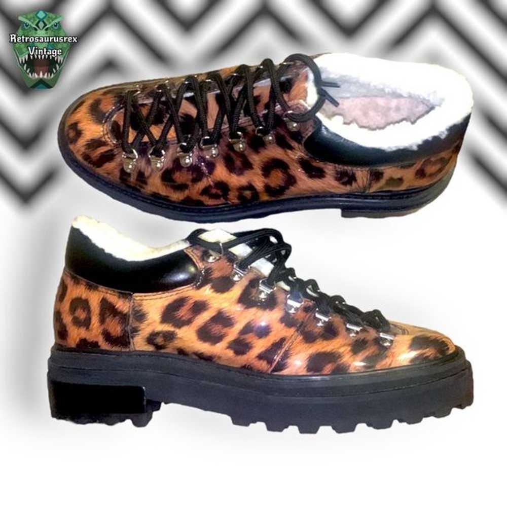 Leopard Print Patent Leather Gothic Vibe Creeper … - image 9