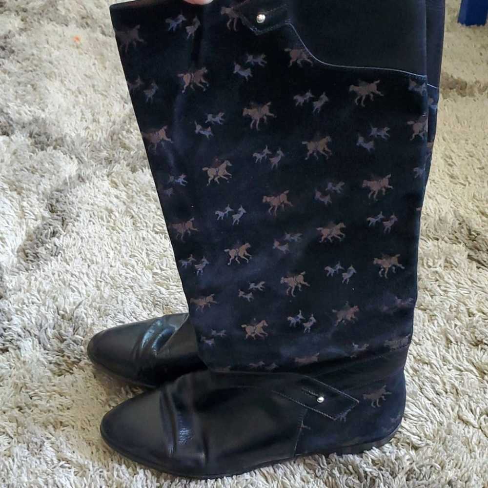 RARE Vintage Bally Horse Print Boots - image 4