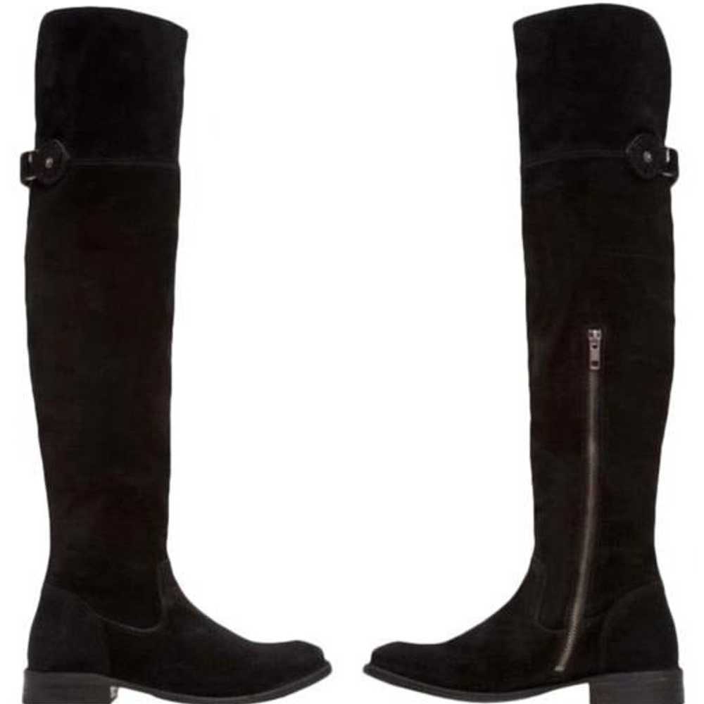 FRYE Sz 6 Shirley OTK Over the Knee Suede Boots i… - image 2