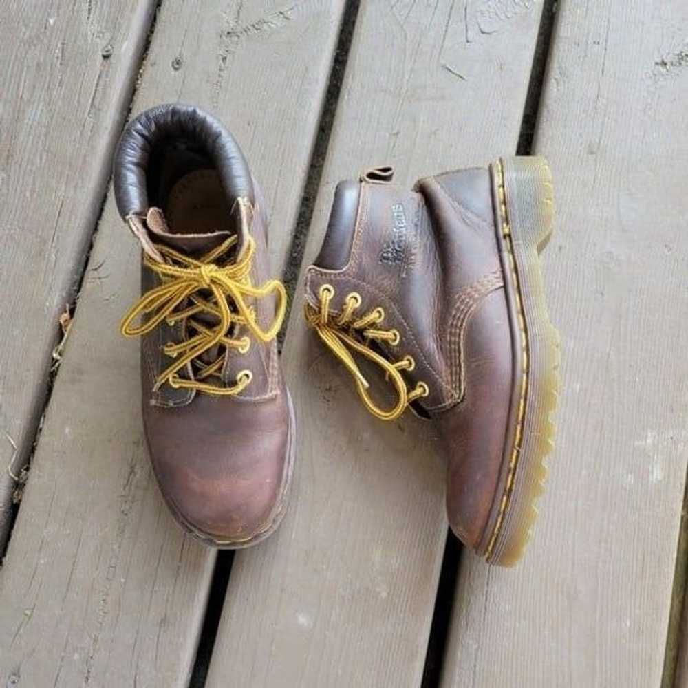 Dr Martens Vintage 90s MIE England Brown Leather … - image 1