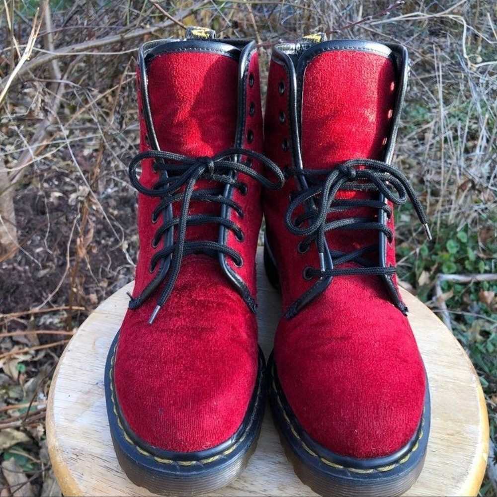 Vintage Dr. Martens Velvet Boots - image 2