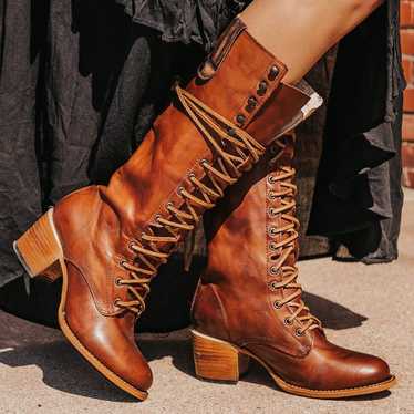 Freebird Grany - Tall Leather Laceup boots