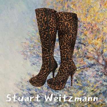 Vintage Stuart Weitzman 5" Stiletto Thigh High Ca… - image 1