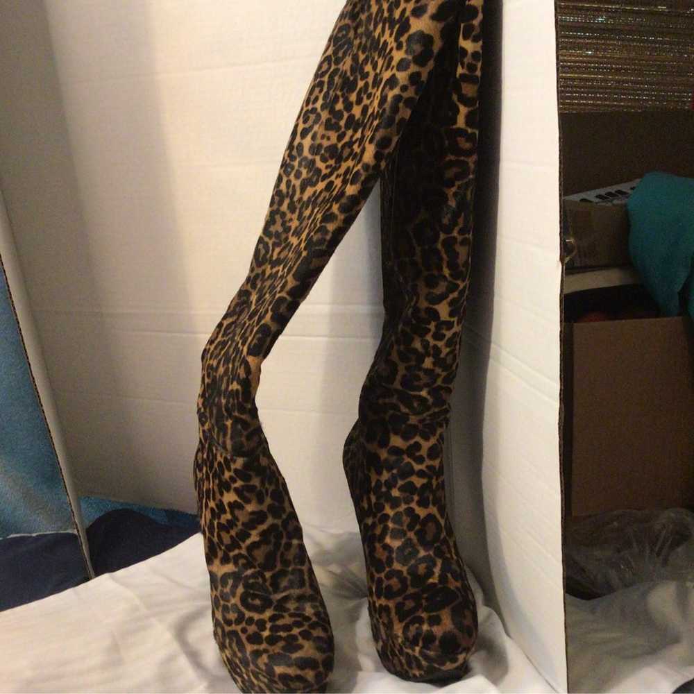 Vintage Stuart Weitzman 5" Stiletto Thigh High Ca… - image 2