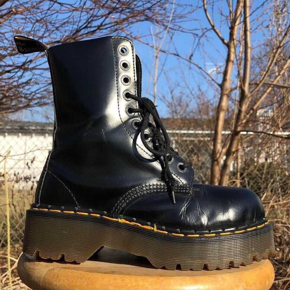 Dr. Martens Steel Toe Platform 10 Eye Boots - image 1