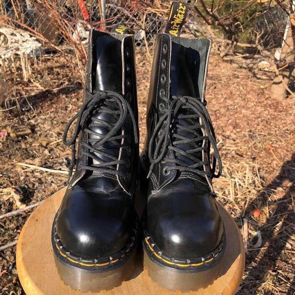 Dr. Martens Steel Toe Platform 10 Eye Boots - image 2