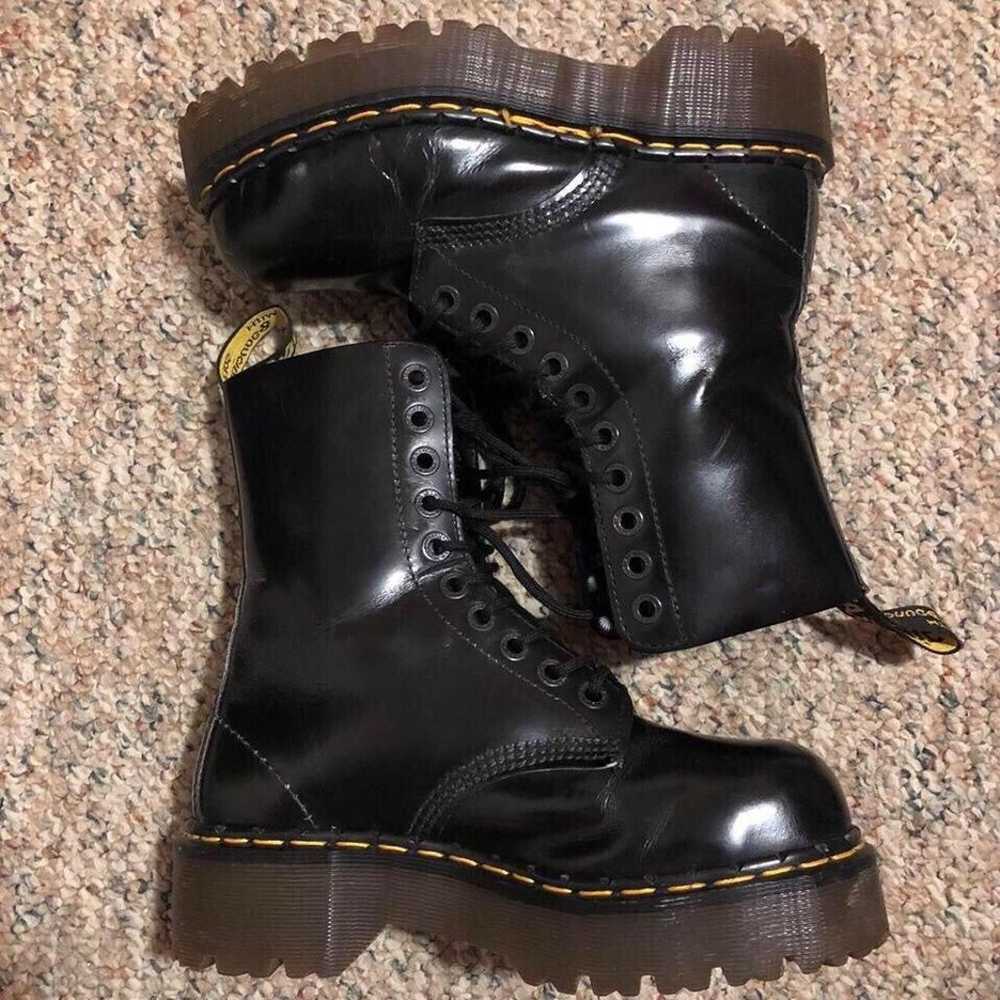 Dr. Martens Steel Toe Platform 10 Eye Boots - image 4