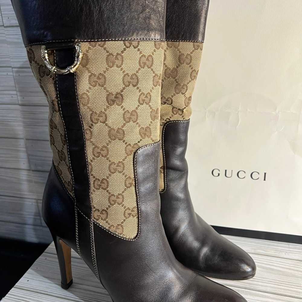 Gucci GG Monogram Vintage Boots - image 1