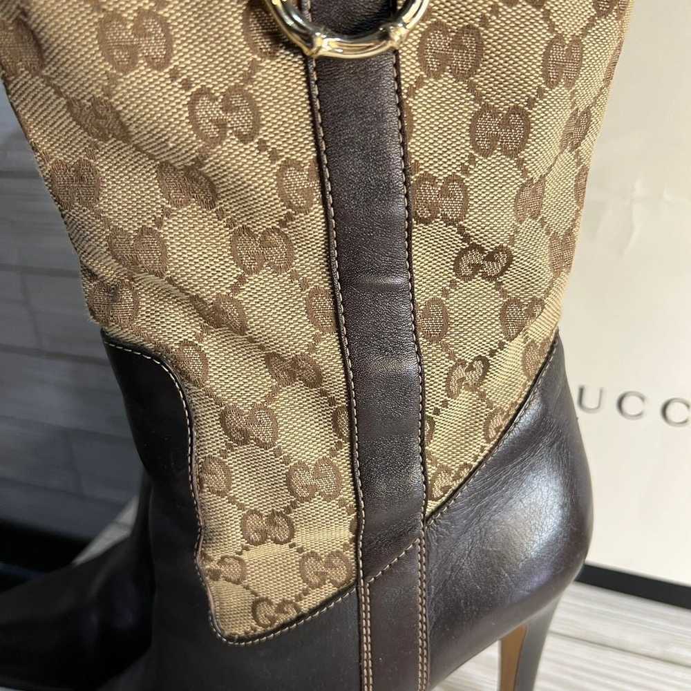 Gucci GG Monogram Vintage Boots - image 4