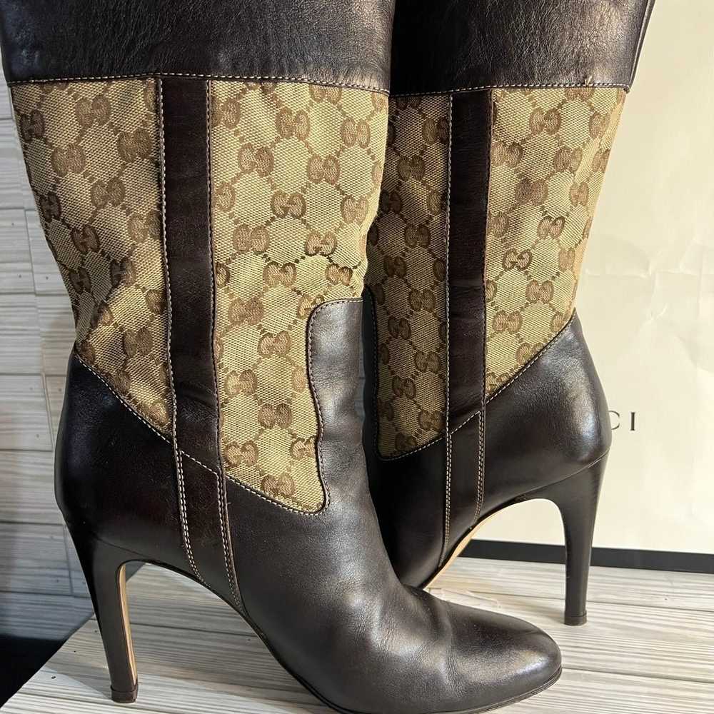 Gucci GG Monogram Vintage Boots - image 5