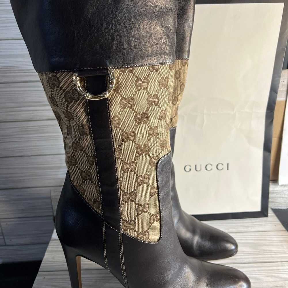 Gucci GG Monogram Vintage Boots - image 9