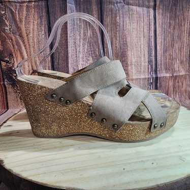 Vintage 7 Eight Women's 8M Sandals Brandi Platfor… - image 1